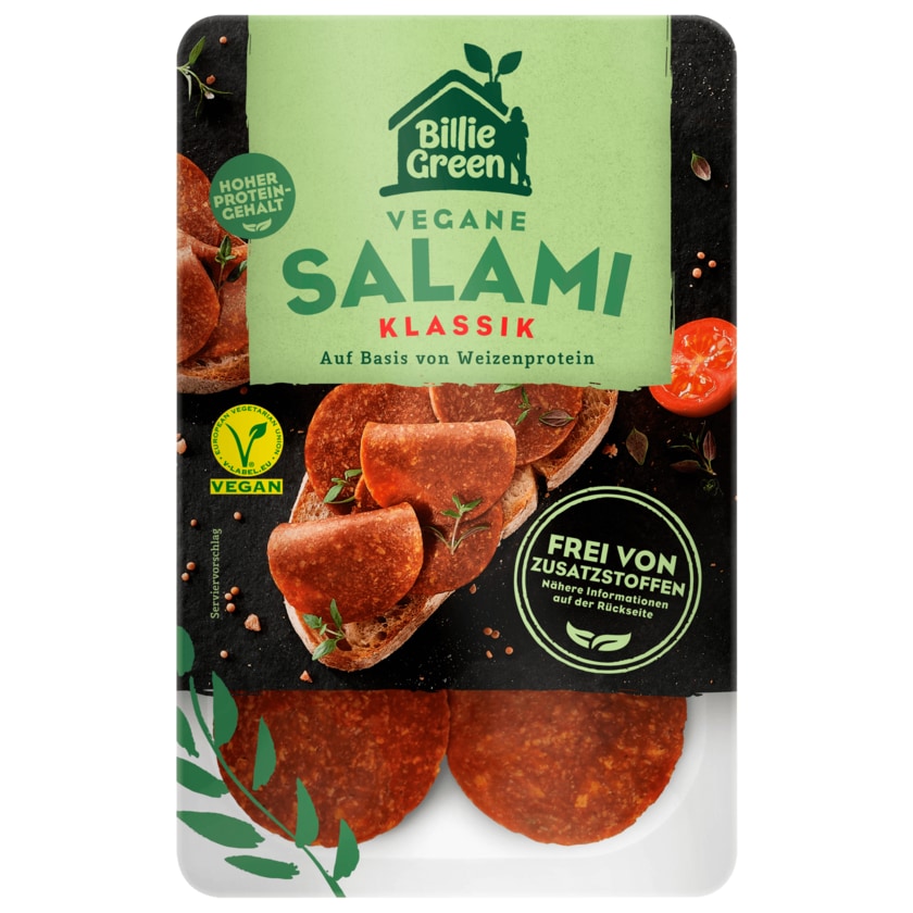 Billie Green Salami vegan 70g